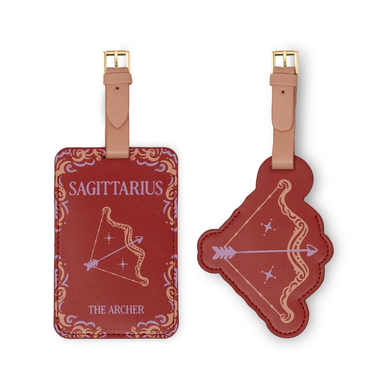 Leatherette Luggage Tag Set of 2