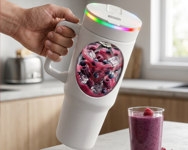 BLENDi Steel 180W Insulated Portable Blender 21oz