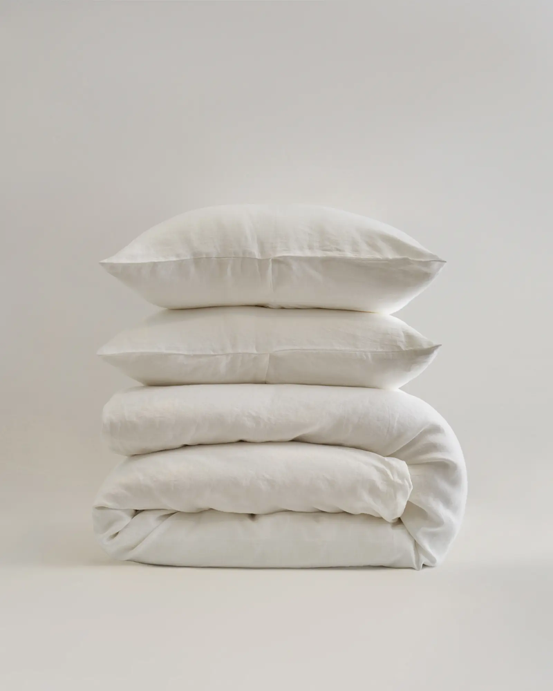 European Linen Duvet Cover Set, Queen