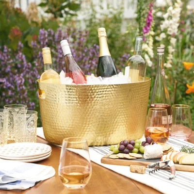 Gold Hammered Tub