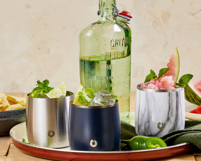 Stainless Steel Rocks Glass with Lid