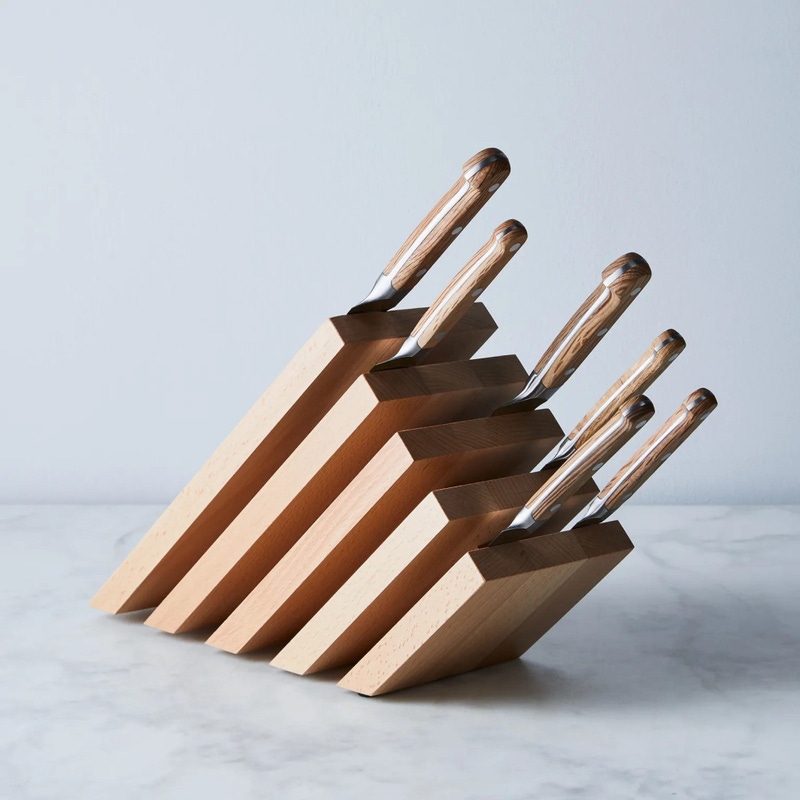 Italian Slanted Magnetic Knife Block