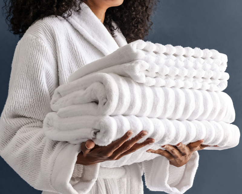 Turkish Cotton Rib Towel Set