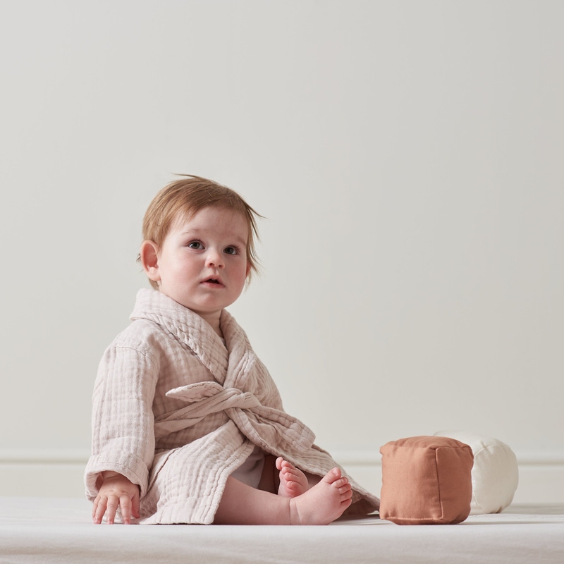 The Baby Dream Cotton Robe, Rose