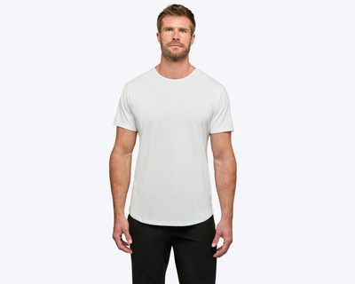 Men's AO Curve-Hem Tee, White