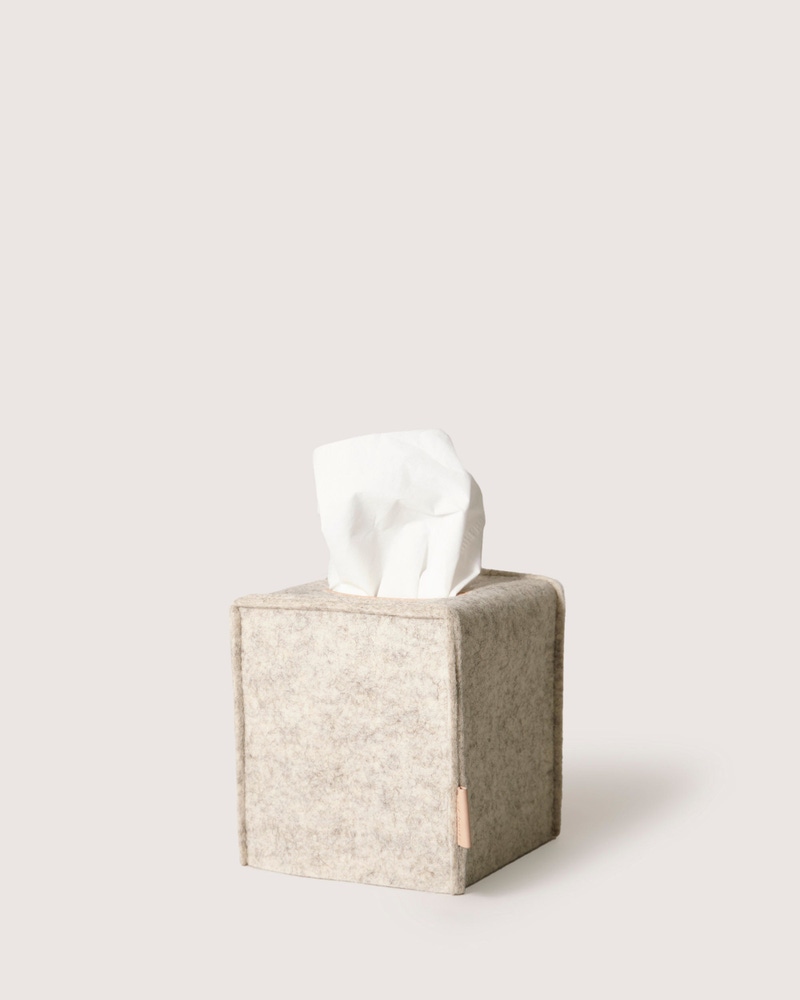 Merino Wool Small Tissue Box Cover