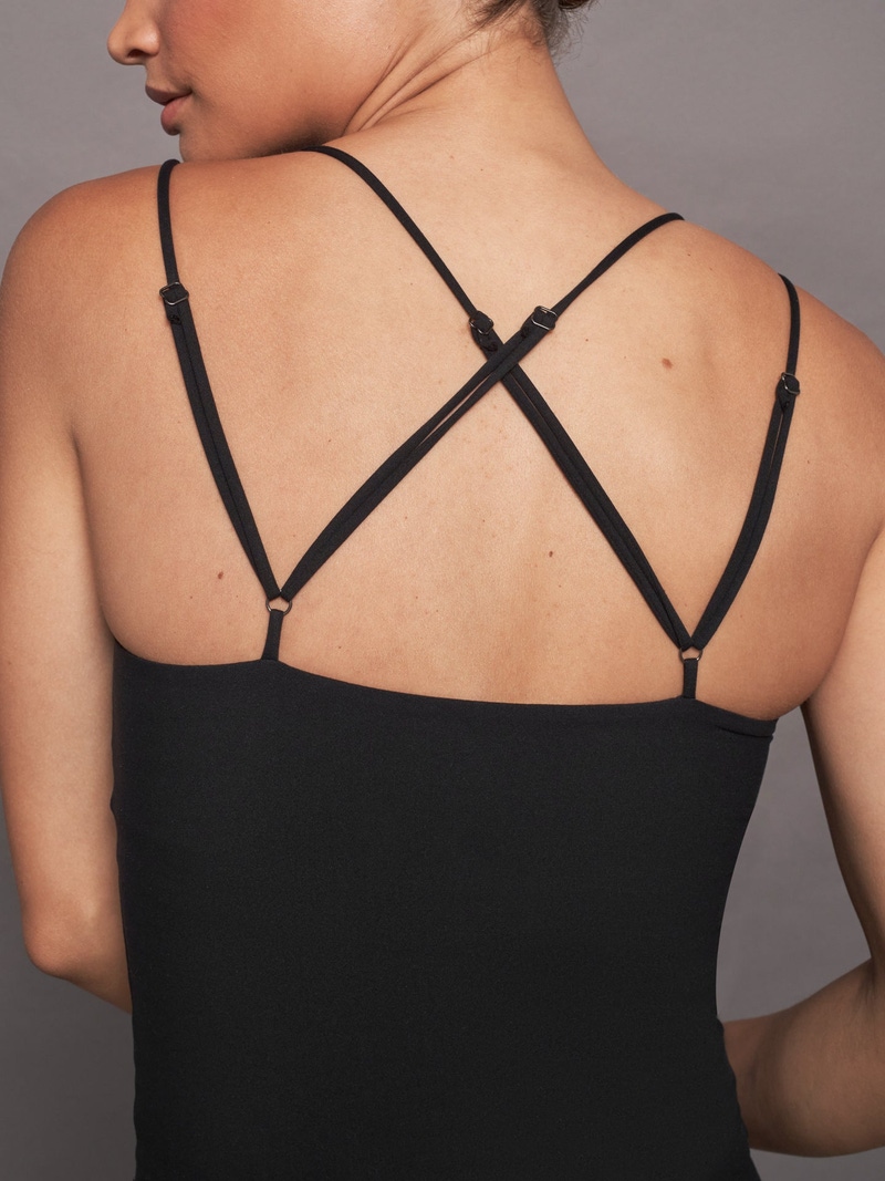 Strappy Tank in Melt, Black