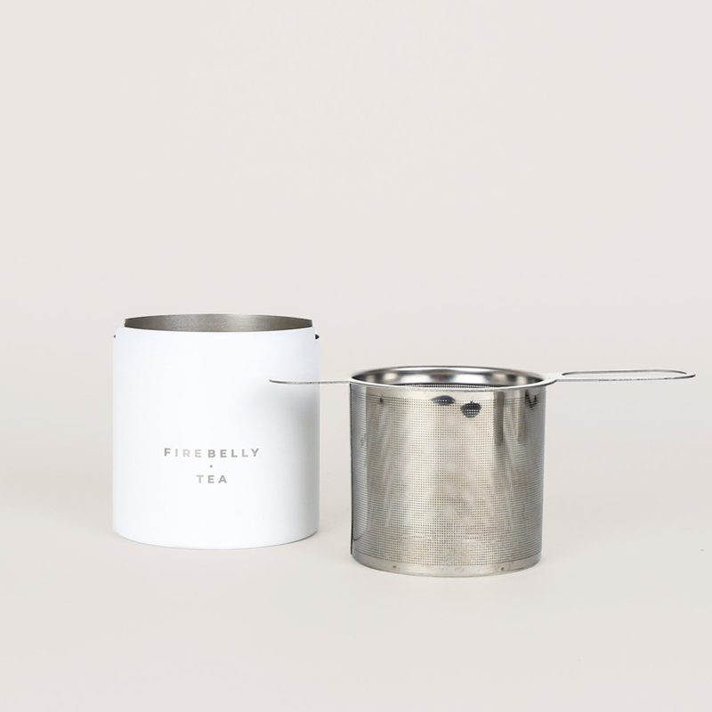 Tea Strainer + Resting Cup