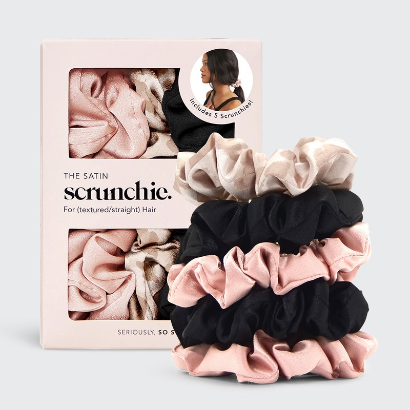 Satin Sleep Scrunchie 5 Piece Set