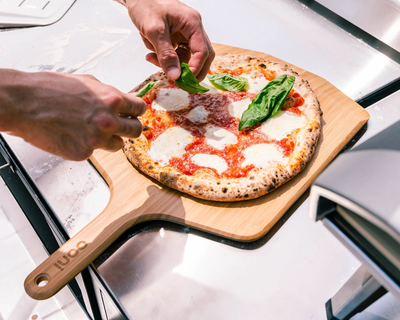 12" Bamboo Pizza Peel & Serving Board