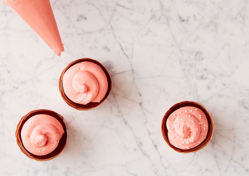 Pink Velvet Cupcakes with Cream Cheese Frosting DIY Baking Kit