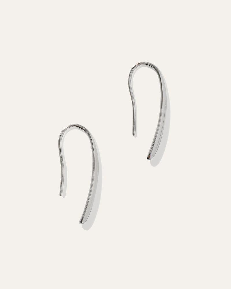 Silver Threader Drop Earrings