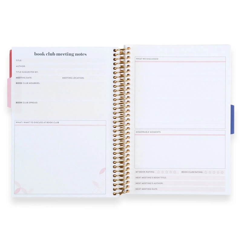 A5 Book Lovers Reading Log and Journal
