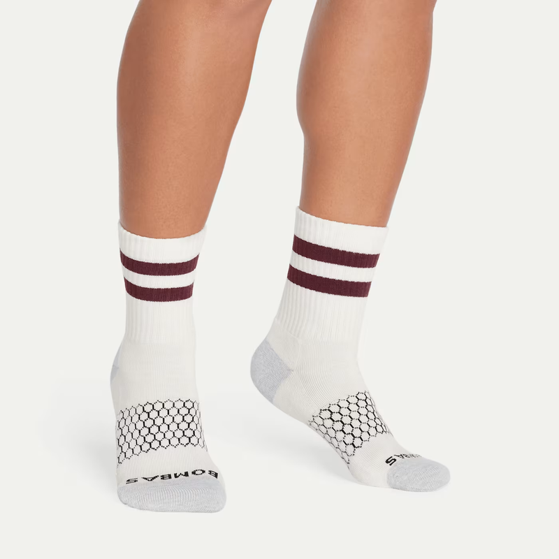 Women's Vintage Stripes Half Calf Socks