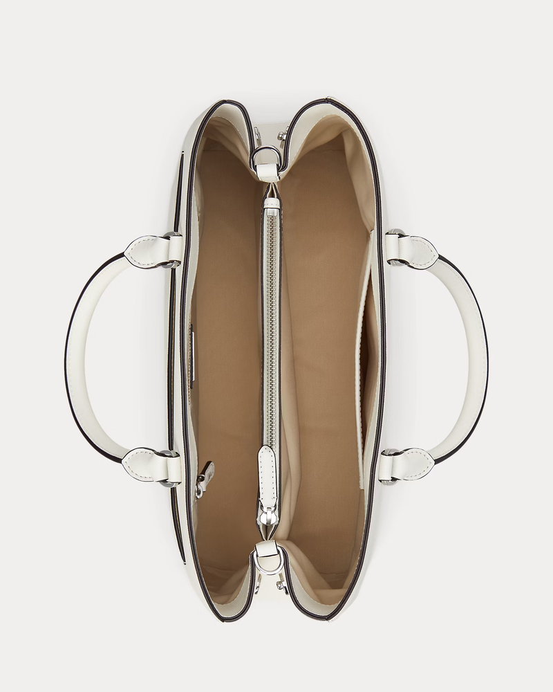 Crosshatch Leather Large Hanna Satchel