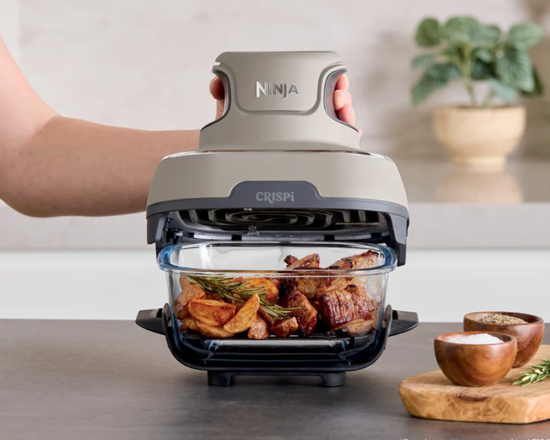 Crispi 4-in1 Portable Glass Air Fryer