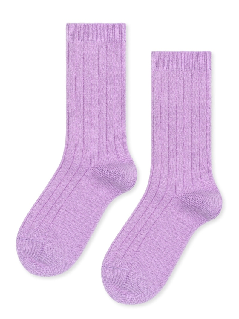 Women's Italia Cashmere Cozy Rib Crew Sock