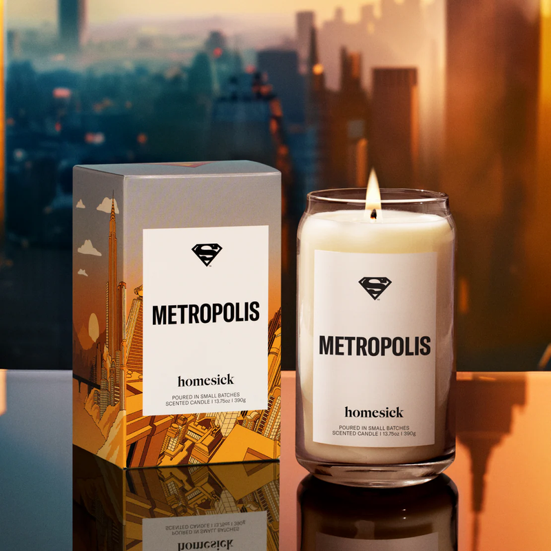 Superman Metropolis Candle