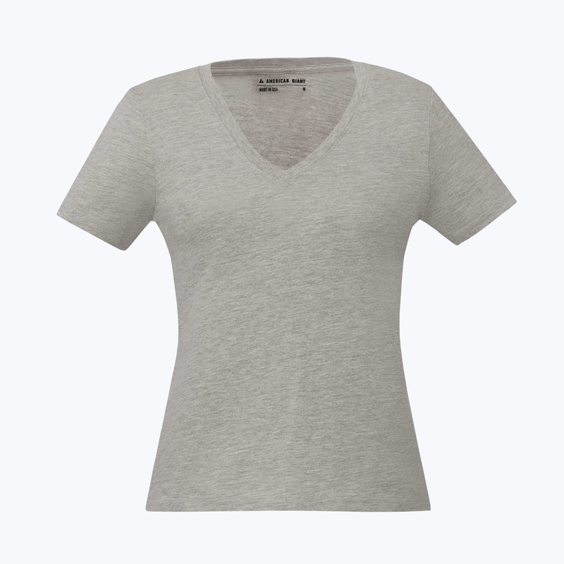 Branded Women's American Giant Classic Cotton V-Neck T-Shirt