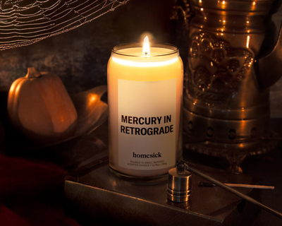 Mercury in Retrograde Candle
