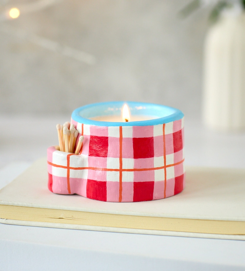 Home Pottery Candle Making Kit, 6 Candles