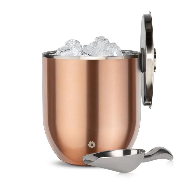 Stainless Steel Ice Bucket with Lid and Scoop