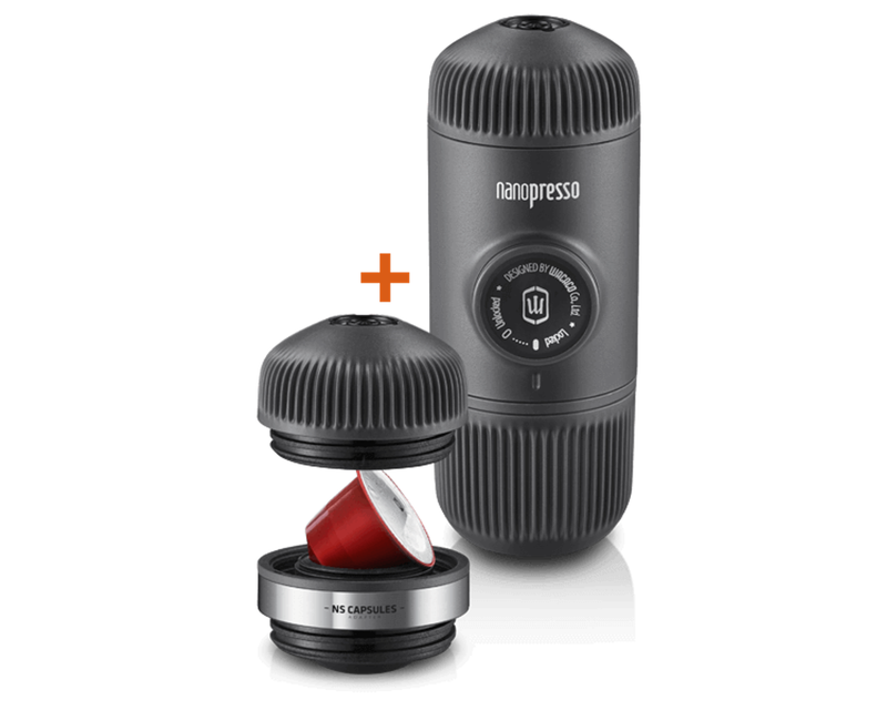 Nanopresso Portable Coffee Maker + Nespresso Capsule Adapter