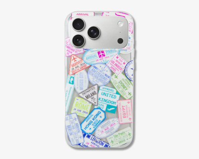 Passport Stamps MagSafe® Compatible iPhone Case
