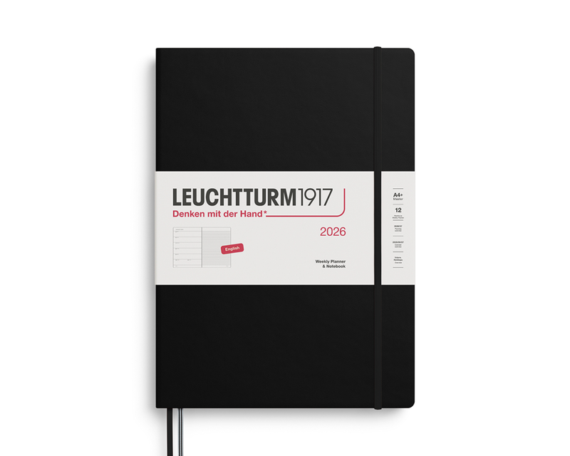 2026 Hardcover A5 Weekly Planner & Notebook