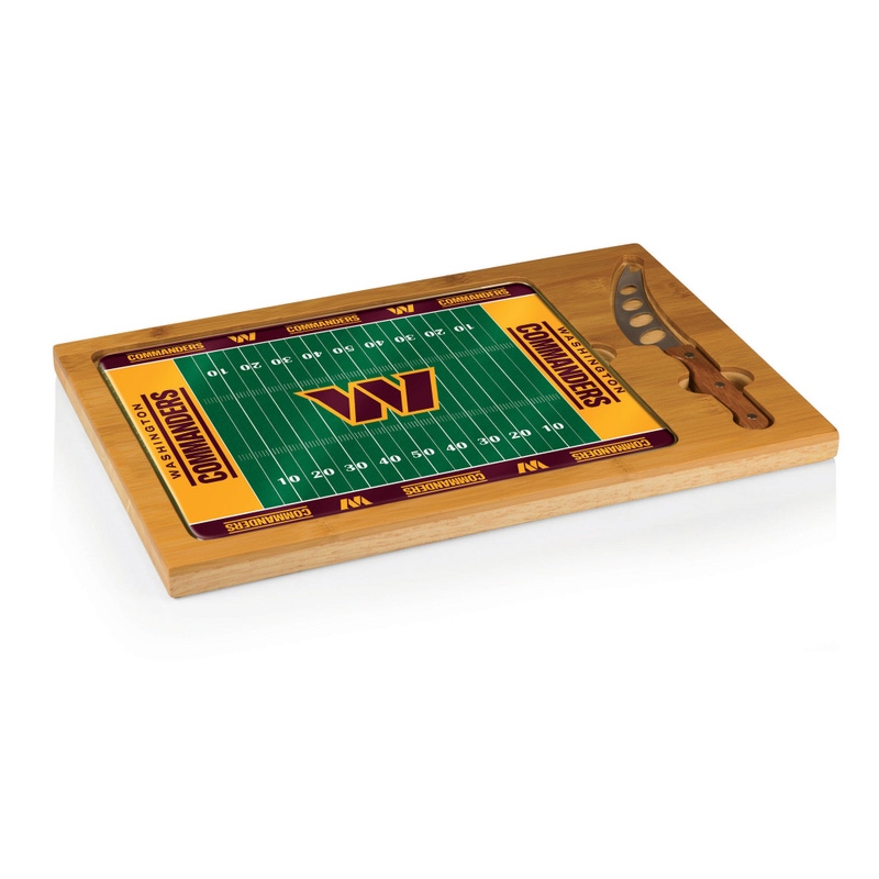 NFL Icon Glass Top Cutting Board & Knife Set