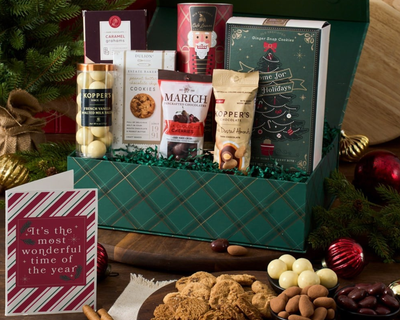 Gourmet Holiday Chocolate and Cookies Gift Box