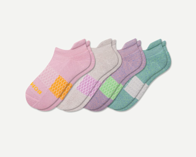 Youth Marl Ankle Sock 4-Pack