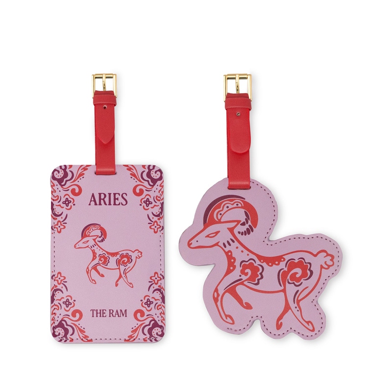 Leatherette Luggage Tag Set of 2