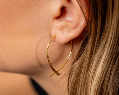 Delicate Threader Hoop Earrings