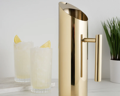 Modern Stainless Steel Pitcher in Gold