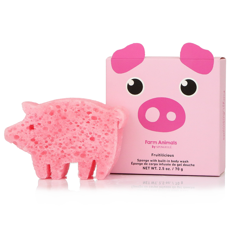 Body Wash Infused Animals Sponge