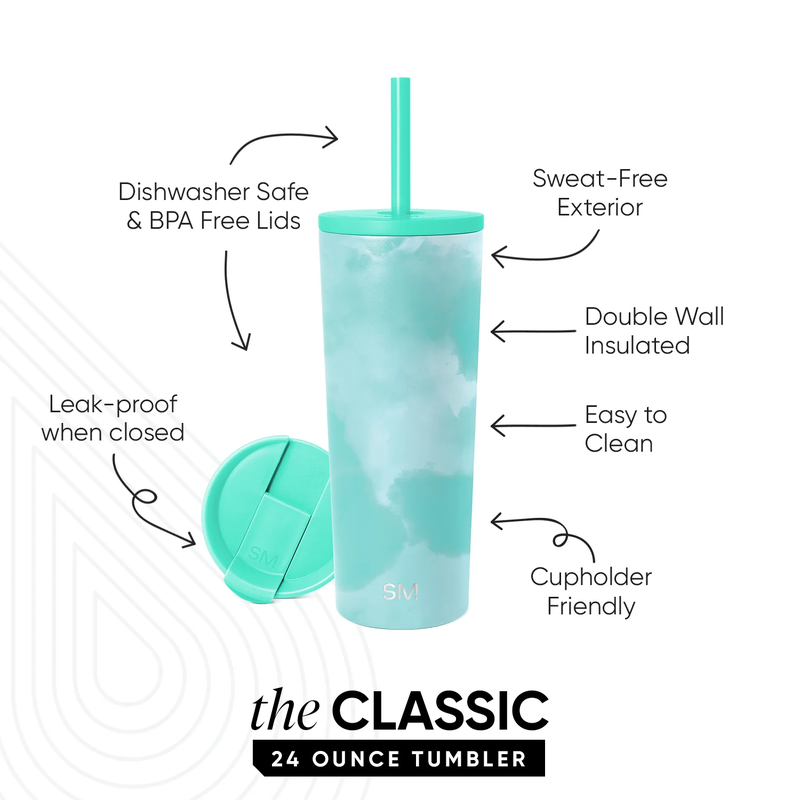 Classic Pattern Tumbler, 24oz