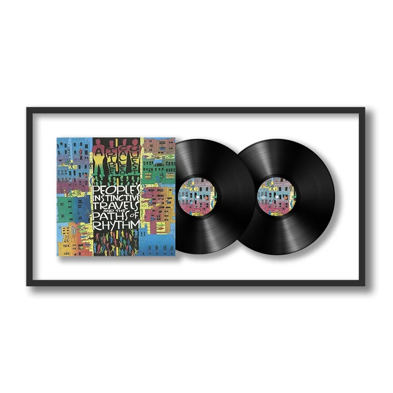 Shadowbox Framed Double Vinyl Album, Black