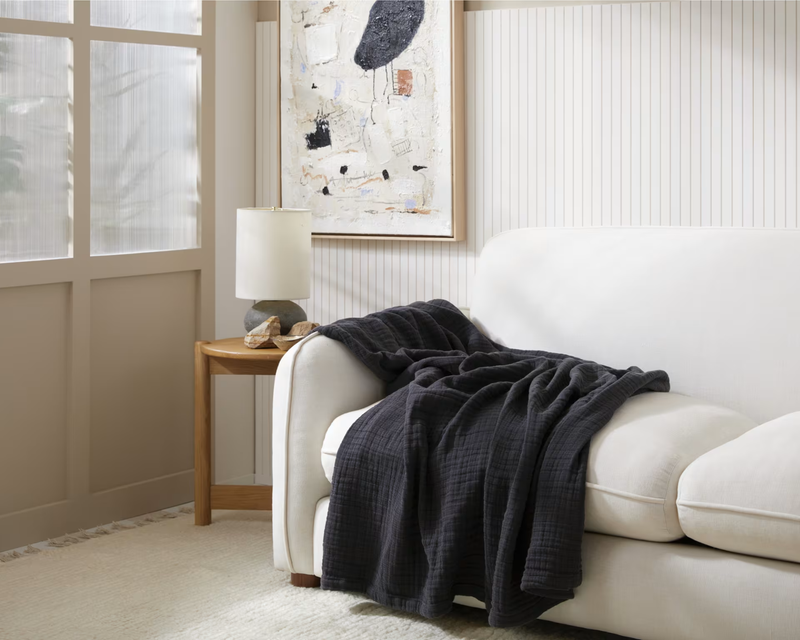 Cloud Linen Gauze Throw