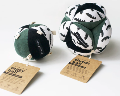 Jungle Leaves Clutch and Taggy Ball Bundle