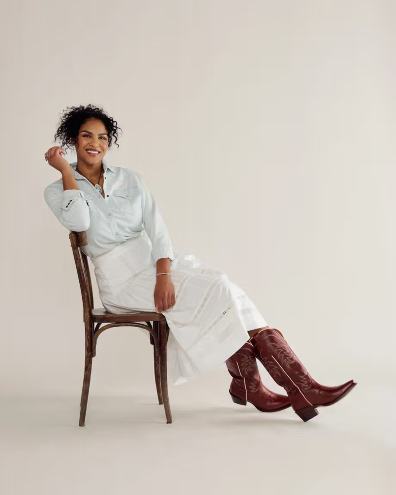 Women's The Annie Wide Calf, Scarlet