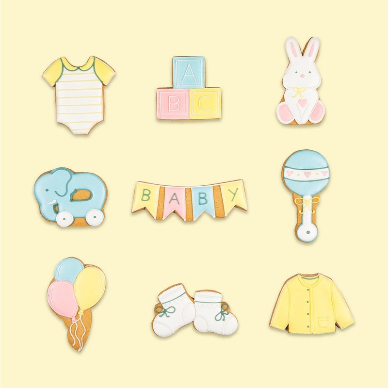 Baby Shower Biscuit Tin