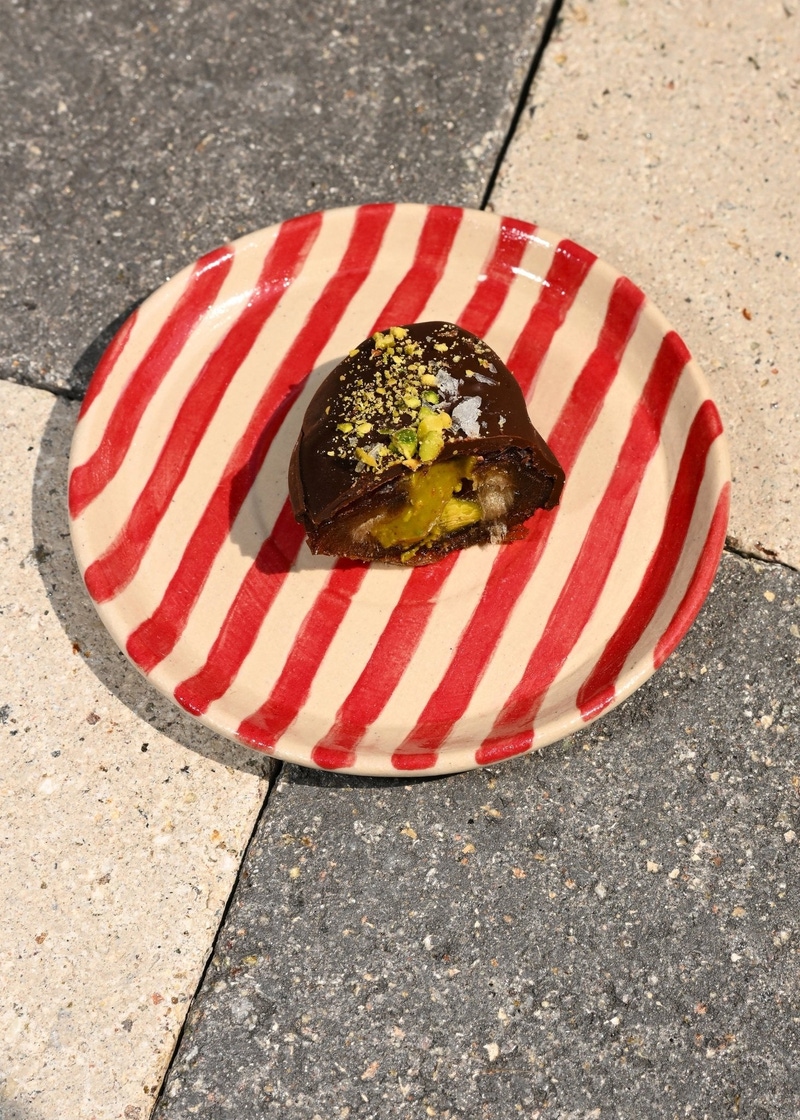 Chocolate Covered Stuffed Dates