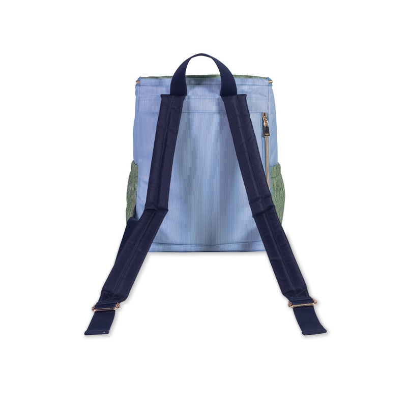 Petite Stripe Backpack Cooler Bag