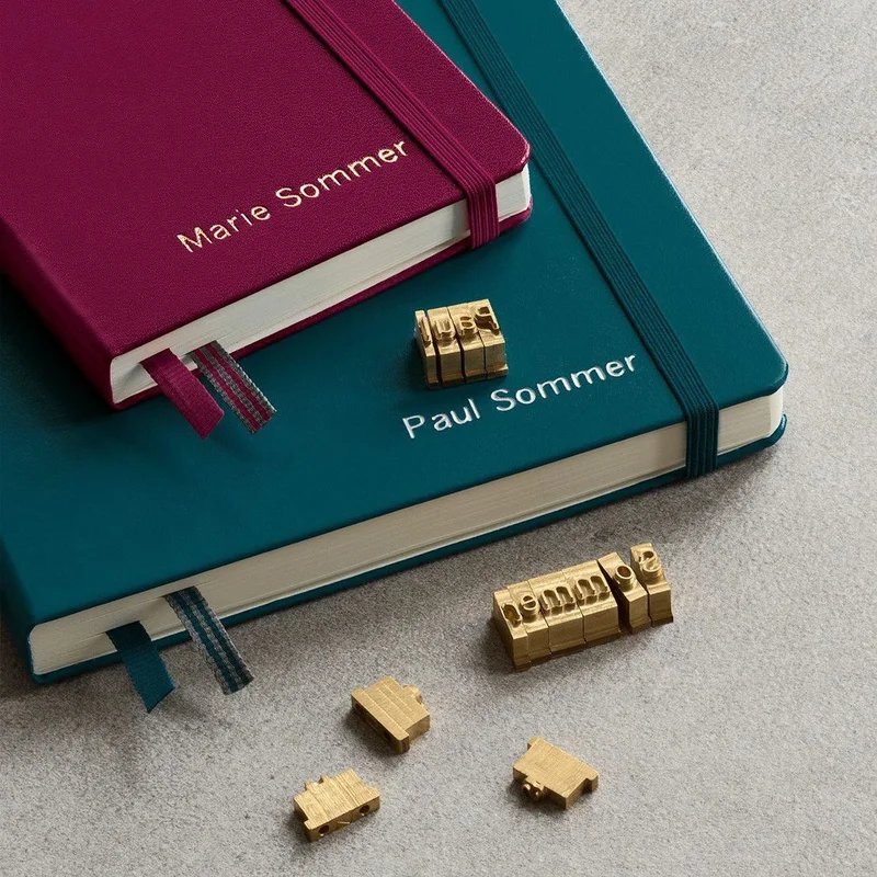 A5 Notebook Classic, Hardcover, Dotted with Personalized Monogramming