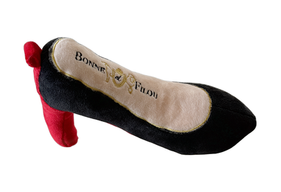 Red Heel Squeaky Dog Shoe Toy