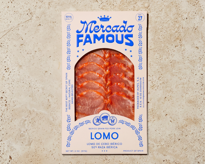 Lomo 50% Ibérico Grain Fed Pork Loin, 2oz Package