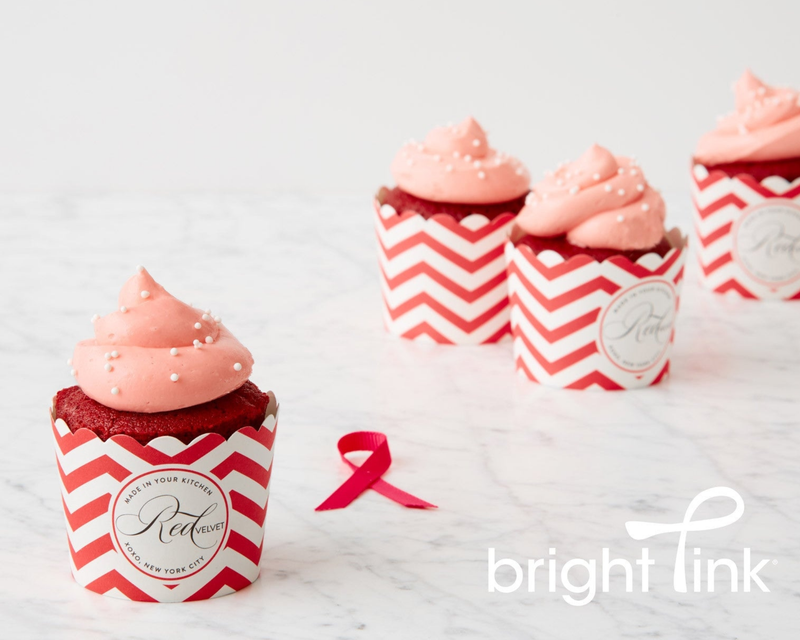 Pink Velvet Cupcakes with Cream Cheese Frosting DIY Baking Kit