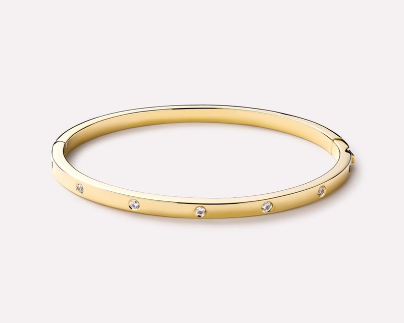 Selena Gold Bangle Bracelet