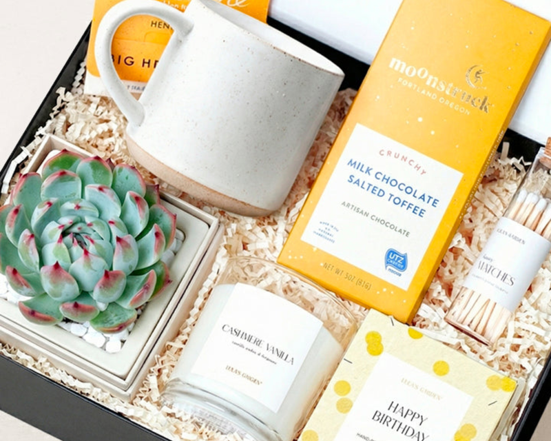 Happy Birthday Gift Box with Bliss Garden